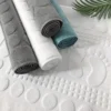 Hotel-Bodenhandtuch, weißer Fußteppich, SPA-Duschraummatten, 100 % Baumwolle, hohe Qualität, 50 x 80 cm, 32 S, rutschfeste blaue Badewannenhandtücher 4