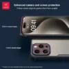 Xundd Für iPhone 15 16 Pro Max Fall Für iPhone 14 Pro 15 Plus Airbag Stoßfest Shell Kamera Volle Schützen Zurück Transparente Abdeckung 3