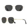 Klassische Retro-Damenbrille der Marke GCV mit rechteckigem, quadratischem Metallrahmen, Sonnenbrille, Polaroid-Gläser, Box Oculos De Sol Gafas 3