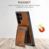 SUTENI Brieftasche Telefon Fall Karte Halter Leder Magnetische Tasche Abdeckung Magsafe Drahtlose lade Für Samsung Galaxy S24Ultra S23Plus 5