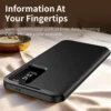 Flip Leder Windows Card Slot Halter Handyhülle für Samsung Galaxy S25 S24 Ultra S23 S22 Plus Brieftasche Anti-Fall-Schutzhülle 5