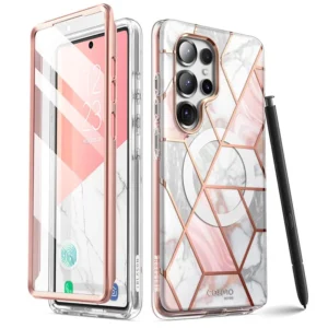 For Samsung Galaxy S25 Ultra Case I-BLASON cosmo mag schlanke stilvolle Ganzkörper schutzhülle mit eingebautem Displays chutz