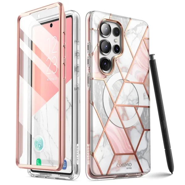 For Samsung Galaxy S25 Ultra Case I-BLASON cosmo mag schlanke stilvolle Ganzkörper schutzhülle mit eingebautem Displays chutz