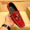 YRZL Männer Weiße Loafer Quaste Casual Luxus Männer Schuhe Handgemachte PU Leder Mokassins Licht Atmungsaktive Slip auf Boot Schuhe für Männer 4
