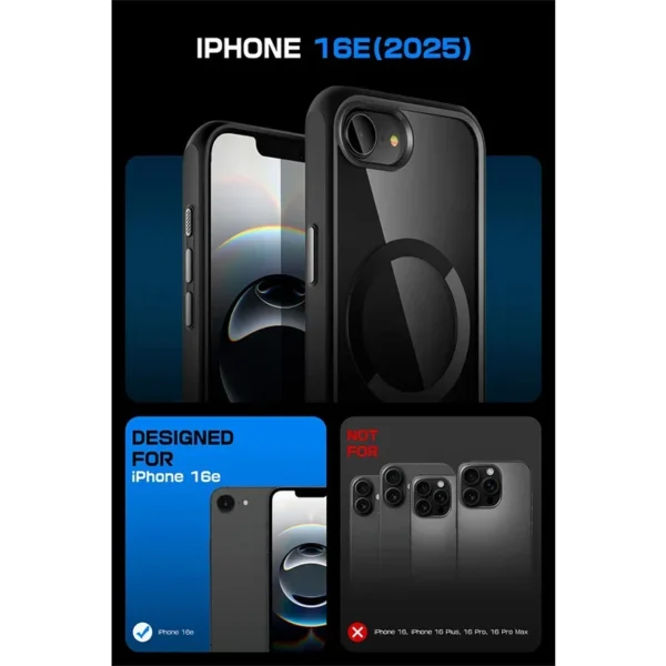 SUPCASE For iPhone 16e Case 6.1” 2025 ub mag schlanke stoß feste magnetische schutz hülle kompatibel mit magsafe 2