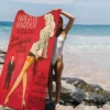 Brigitte Bardot Mikro faser decke schnell trocknende Strand tücher übergroßer Druck super saugfähige Pool handtuch decke 6