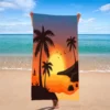 Mikro faser Haarring gedruckt Strand tuch Bergsteigen Yoga Strand Schwimmen Laufen saugfähiges weiches Handtuch 5