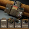 2-in-1 abnehmbare Brieftasche, Kartenhalter, Handyhülle für Samsung Galaxy S24 S23 FE S22 Ultra S21 S20 Plus A15 A55 A35 Lederhülle 2
