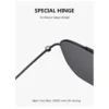 2025 Mode hochwertige Titan-Sonnenbrille, quadratisch, fahrend, 8804, Sonnenbrille für Männer und Frauen, Vintage-Sonnenbrille im dänischen Design, UV400 4