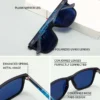 GCV Marke 2021 Neue Mode-Design Ultraleicht TR90 Quadratischen Rahmen Polarisierte Männer Frauen Weibliche Sonnenbrille Hawksbill Sport Tourismus 4