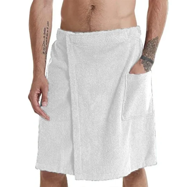 Männer weich tragbar Badet uch mit Tasche Bade mäntel Dusche Wrap Sauna Fitness studio Schwimmen Badehaus Spa Strand tuch Toalla de Playa 3