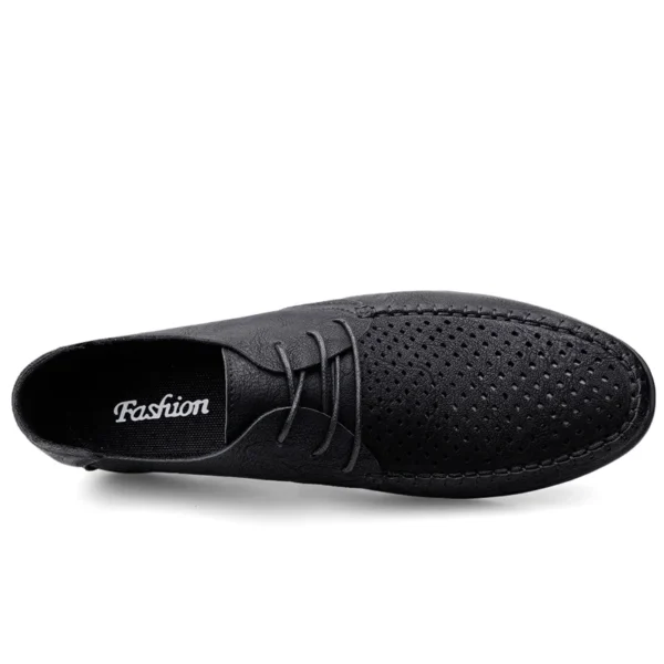 Sommer aushöhlen Lederschuhe Männer Luxus italienische Männer lässig handgemachte Mokassins Designer atmungsaktive Boots schuhe Zapatos Hombre 5