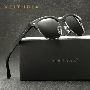 VEITHDIA Retro Sonnenbrille Unisex Aluminium UV400 Männer Polarisierte Vintage Brillen Outdoor Fahren Frauen Sonnenbrille Für Männliche 6690