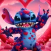Stitch Lilo & Stitch 5D-Diamant-Malerei-Set zum Selbermachen, Diamant-Stickerei, Kreuzstich, handgefertigte Kunst, Geschenk, Basteln, Heimdekoration