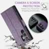 Hülle für Samsung Galaxy S23 Ultra S22 Plus S21 S20 Fe S10 Note 20 10 Leder Flip Brieftasche Fall Magnet karten halter Telefon abdeckung 3