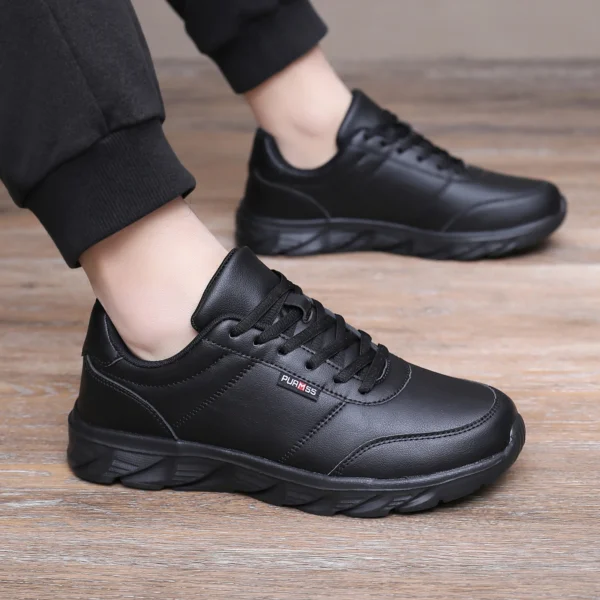 Männer Schuhe Weiche Mokassin Schuhe Bequeme Casual Schuhe für Männer Solide Schwarz Weiß Walking Männer Turnschuhe Schuhe Plus Größe 39-46 4
