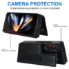 PU-Leder-Geldbörsen-Handyhülle für Samsung Galaxy Z Fold 6, 5, 4, 3, Fold 5, Fold 4, Fold, 65G, Stiftschlitz, Kartenhalter, stoßfeste Standabdeckung 4