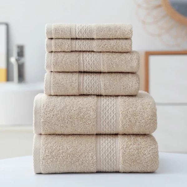 3-teiliges luxuriöses Baumwollhandtuch-Set, ultraweich, sehr saugfähig, inklusive 1 Badetücher, 1 Handtücher, 1 Waschlappen für das Badezimmer zu Hause