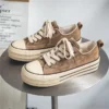 YRZL Herren Damen Canvas Sneakers Rutschfeste Wanderschuhe Leichte, bequeme, lässige Skateboard-Schuhe für Paare Outdoor-Sportarten 3