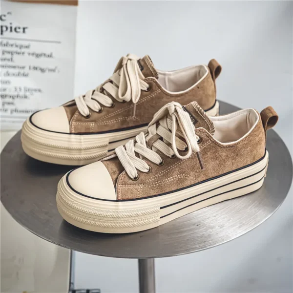 YRZL Herren Damen Canvas Sneakers Rutschfeste Wanderschuhe Leichte, bequeme, lässige Skateboard-Schuhe für Paare Outdoor-Sportarten 3