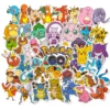 10/30/50 Stück japanische Pokemon Anime Aufkleber wasserdicht Laptop Koffer Fahrrad niedlich Aufkleber Packs Mix Kawaii Cartoon Aufkleber Spielzeug 2