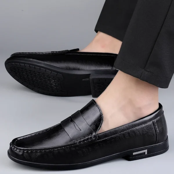 Echtes Leder Männer Schuhe Casual Männer Müßiggänger Atmungsaktive Büro Formale Schuhe Männer Designer Slip on Driving Schuhe Plus Größe 38-46 6