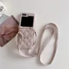 Umhängetasche mit Spiegel, Geldbörse und Kartenhalter, Handyhülle für Samsung Galaxy Z Flip 6, 5, 4, 3, Flip6, Flip5, Flip4, Flip3, 5G, Lederhülle 4