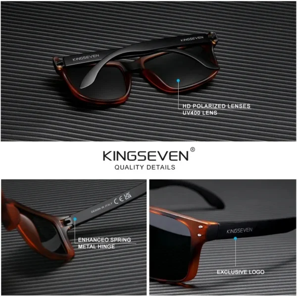 KINGSEVEN Rechteck Retro Polarisierte Sonnenbrille Frauen Männer Radfahren UV400 Gläser Anti-glare Outdoor Sport Kausalen Angeln Brillen 5