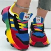 Frauen Turnschuhe Mode laufen bunte lässige Turnschuhe Frauen Komfort schnüren Outdoor-Plattform Schuhe für Frauen Zapatos de Mujer 6