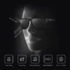 ZENOTTIC Retro Quadratische Polarisierte Sonnenbrille Fashion Shade Damen Herren Ultraleichter TR90-Rahmen UV400-Schutz Klassiker Sonnenbrille 3