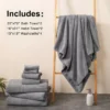 8-teiliges Badetuch-Set – 4 Waschlappen, 2 Gesichtstücher und 2 Badetücher – saugfähig und schnell trocknend, ideal für Badezimmer, Fitnessstudio und Hotel 6