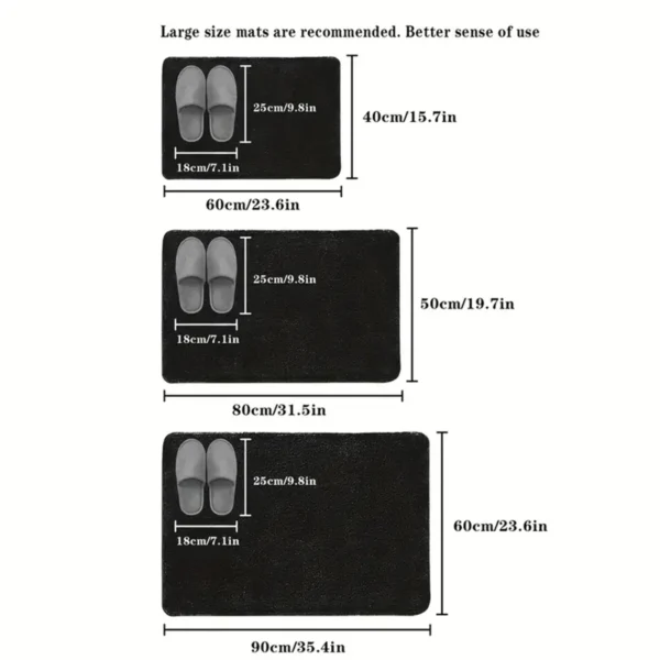 3d rutsch feste Badezimmer matte Bade matten saugfähige Fuß matte Teppich Kopfstein pflaster geprägte Tür Fußmatten maschinen wasch bar schnell trocknend 2