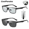Top Carbon faser Platz Fahren Photochrome Polarisierte Sonnenbrille Männer Tag Nacht Vision Brille sonnenbrille gafas de sol hombre 3
