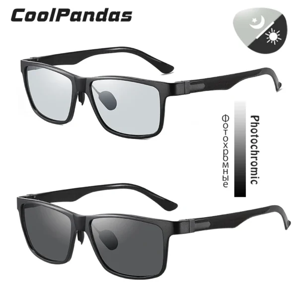Top Carbon faser Platz Fahren Photochrome Polarisierte Sonnenbrille Männer Tag Nacht Vision Brille sonnenbrille gafas de sol hombre 3