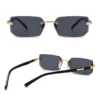 Mode Randlose Sonnenbrille Männer Frauen Populare Rahmenlose Sonnenbrille Männlich Weiblich Klassische Kleine Quadratische Sommer Reisen Shades 5