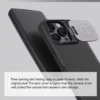 Nillkin für iPhone 16 Pro Max / 16 Pro / 16 Plus Luxus Flip QIN ProP Ledertasche stoßfeste Kamera Slider Schutzabdeckung 4