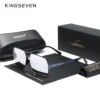 KINGSEVEN Klassische Herren-Sonnenbrille, polarisiert, UV400-Brille, quadratisch, Pilot, hochwertige Antireflexions-Fahr-Retro-Brille