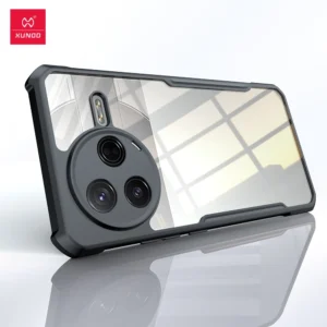 Xundd Handyhülle für POCO F7 Pro F7 Ultra Airbag, stoßfeste Schale, TPU + PC-Rückseite, gestreift, transparente Abdeckung, Anti-Fingerabdruck
