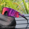 KROKODIL Fahrradbrille für Männer und Frauen, TR90-Rahmen mit HD-Linse, blendfrei, für MTB, Laufen, Fahren, Angeln, Herren-Sport-Sonnenbrille 3