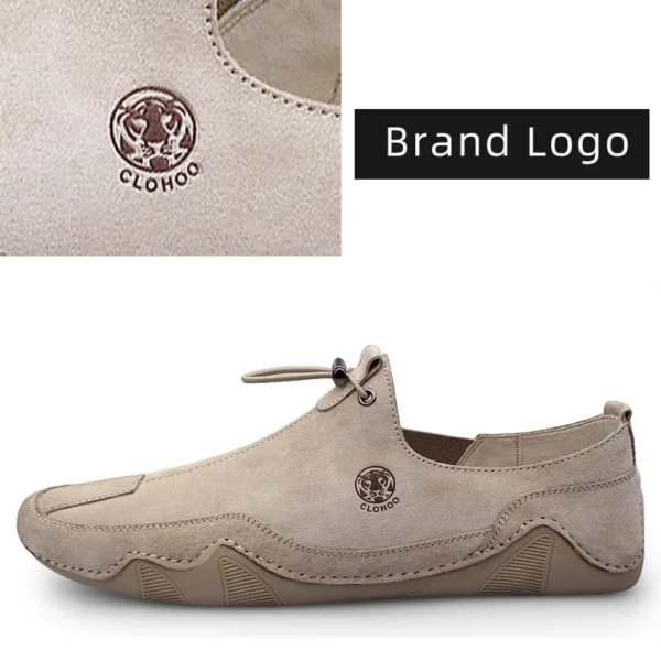 Clohoo atmungsaktive leichte rutsch feste flache Outdoor-Schuhe für Männer Freizeit schuhe Echt leder Boots schuhe weiche Sohle Schuhe 3