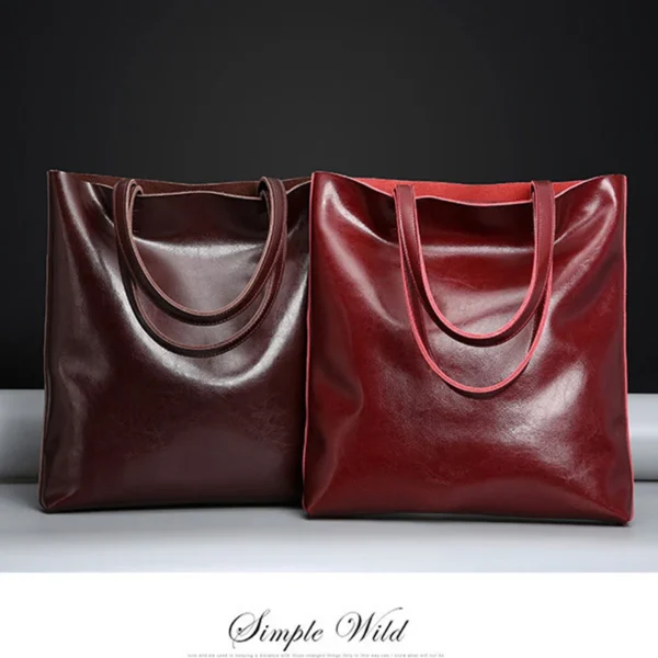 Kuh Leder Tasche Damen Echtes Leder Handtaschen Große Frauen Tasche Große Vintage Weibliche 2023 Büro Hand Schulter Taschen Für Frauen Tote 2