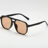 Frauen Männer quadratische Sonnenbrille Retro Polygon Sonnenbrille weibliche schwarze Vintage Mode Damen Oculos de Sol Doppels trahl Brille 4