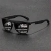 14 PCS Mode Vintage Quadrat Sonnenbrille Männer Frauen Angeln Fahren Mann Luxus Marke Designer Sonnenbrille Retro Brillen UV400 3