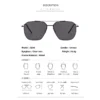 2025 Mode hochwertige Titan-Sonnenbrille, quadratisch, fahrend, 8804, Sonnenbrille für Männer und Frauen, Vintage-Sonnenbrille im dänischen Design, UV400 6