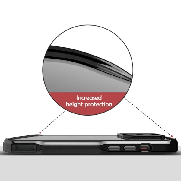 Luxuriöse Acryl-HD-Telefonhüllen mit transparenter Beschichtung für iPhone 13, 14, 12, 15 Pro Max, galvanisiertes TPU, weicher Rahmen, stoßfeste Abdeckung 4