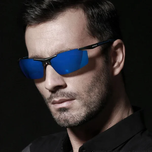 VEITHDIA Sonnenbrille Sport Aluminium Magnesium männer Outdoor Radfahren Polarisierte UV400 Fahren Sonnenbrille Brillen Für Männliche VT06588 5