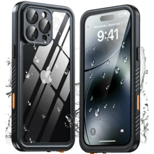 IP68 wasserdichte Hülle für iPhone 16 15 14 13 12 11 Pro Max XR XS Plus 2024 Metall Aluminium Schwimmen Telefon Luxus Unterwasser Abdeckung