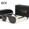 GCV 2021 Marke Klassische Pilot Quadrat Polarisierte Sonnenbrille Metall Rahmen männer Fahren Männliche Sonnenbrille Brillen UV Blockieren Luxus
