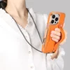 VIETAO Handyhüllen mit Umhängeband für iPhone 16 Pro Max, Hülle mit Kartensteckplatz, galvanisierte Handyhülle für iPhone 16 15 Pro Plus 5