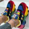 Frauen Turnschuhe Mode laufen bunte lässige Turnschuhe Frauen Komfort schnüren Outdoor-Plattform Schuhe für Frauen Zapatos de Mujer 4